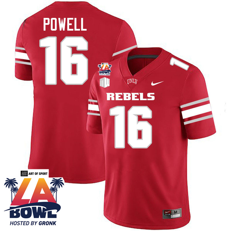 Mani Powell LA Bowl Jersey,UNLV Rebels 2024 LA Bowl Jersey-Scarlet